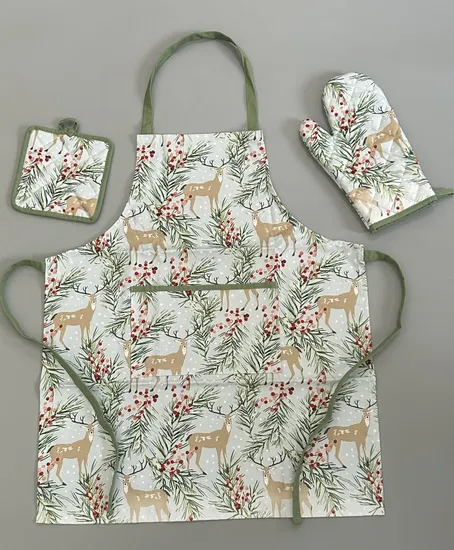 Custom Digital Printing Cotton or Polyester Kitchen Textiles 
