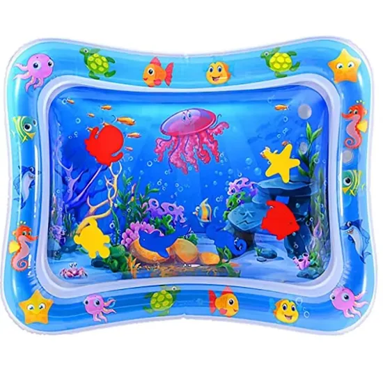Ocean World Square Inflatable Tummy Baby Water Play Mat 