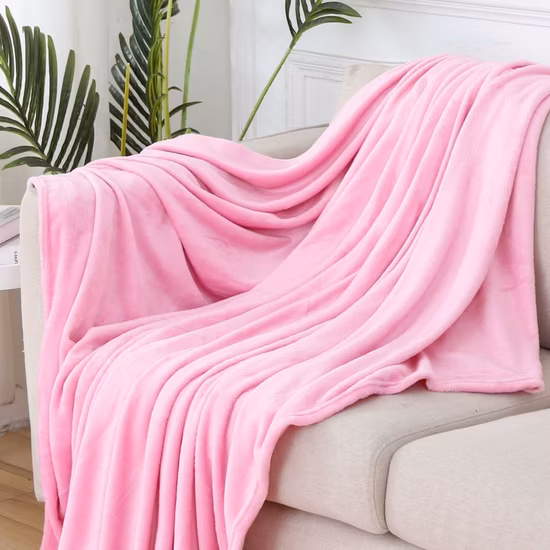 Customized Polyester Ultra Soft Fleece Blanket Sofa Bed Luxury Large Soft Flannel Blanket