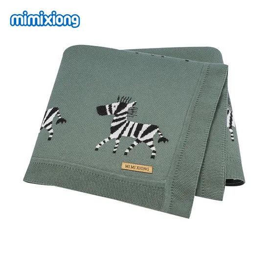 Baby Blanket Mimixiong Factory Price Cartoon Horse Pattern Cute Baby Home Textile 