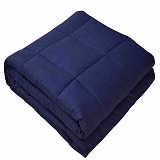 Stock Queen Size Cotton Weighted Blankets 20lbs for Bed