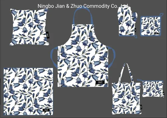Custom Digital Print Decors Cotton or Polyester Household Textiles Kitchen Textiles 