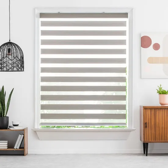 Sisheng Motorized Zebra Curtain for Office with Fireproof and Moisture