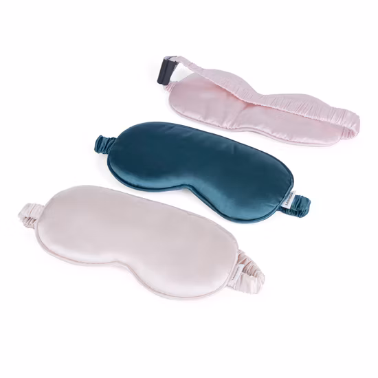 Silk Eye Mask Luxury Custom Reusable Blindfold Dark Silk Sleep Eye Masks